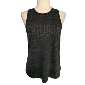 Victorias Secret Sport Womens Heather Black Tank Top Small